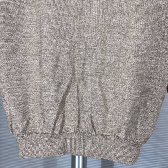 Zara Wool Blend Heathered Brown Lightweight Turtleneck‎ Sweater Sz L - Picture 9 of 13
